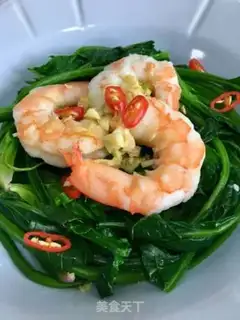 Make Shrimp spinach step 18