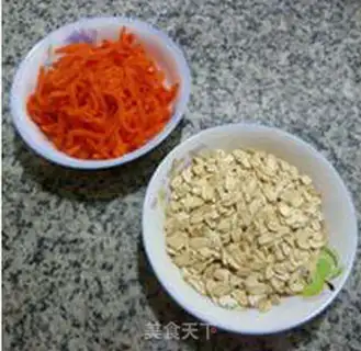 Make Carrot oatmeal pillow cake step 1