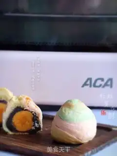 Make Rainbow souffle step 35