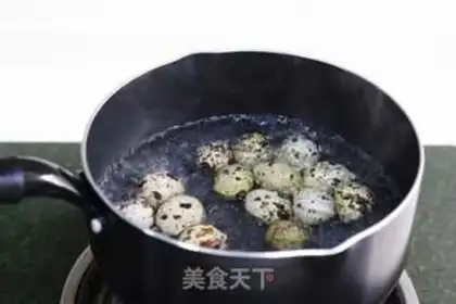Make Five cedar quail eggs step 1