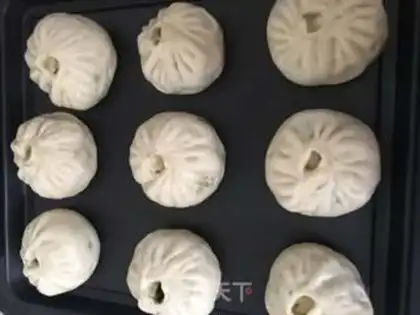 Make Roast egg buns step 14