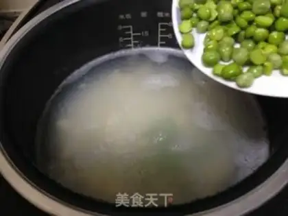 Make Vegetable rice congee step 8
