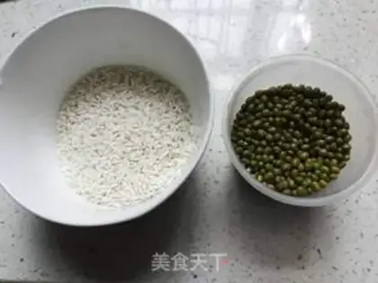 Make Green bean rice congee step 0