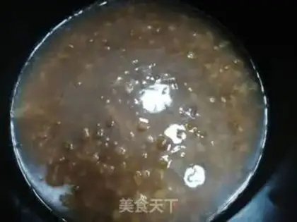 Make Green bean rice congee step 4