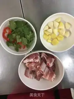 Make Potato burn ribs step 0