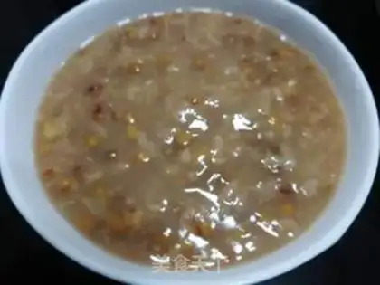Make Green bean rice congee step 6