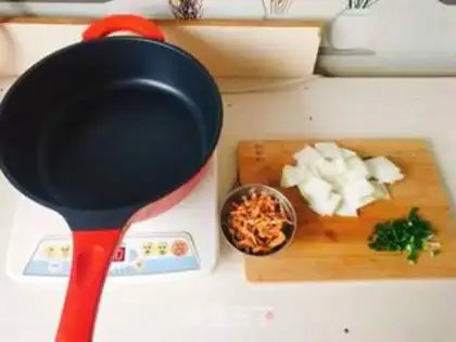 Make Shrimp drys the melon step 1