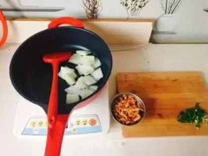 Make Shrimp drys the melon step 3