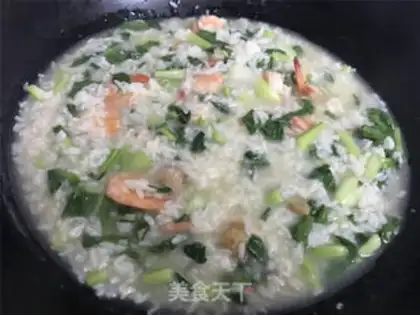 Make Ming shrimp congee step 6
