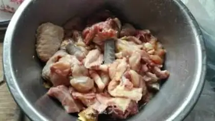 Make Powder chicken step 1