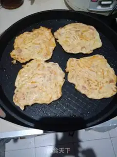 Make Carrot ham pancakes step 2