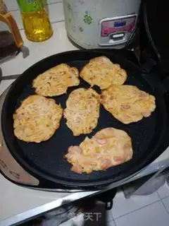 Make Carrot ham pancakes step 3