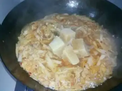 Make Spicy cabbage, frozen tofu step 9