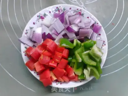 Make Curry dry noodles step 1