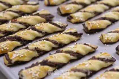 Make Red bean twists step 18