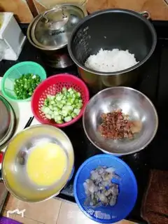 Make Pumpkin rice step 1