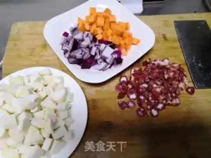Make Weenie taro rice step 0