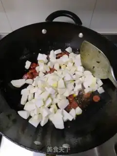 Make Weenie taro rice step 3