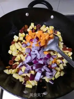 Make Weenie taro rice step 4