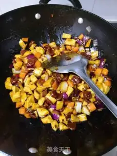 Make Weenie taro rice step 7