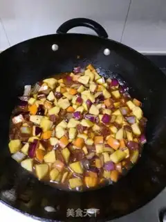 Make Weenie taro rice step 8