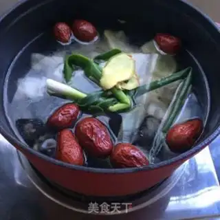 Make Lian rooster soup step 4