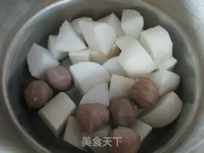 Make Pit-ball radish soup step 4