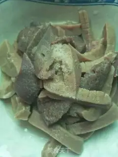 Make The liver and the waist are fried step 0
