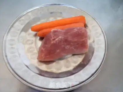 Make The rose carrot, the golden needle step 1