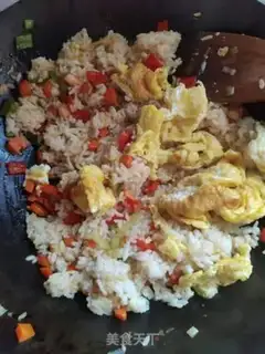 Make Egg fried rice step 7
