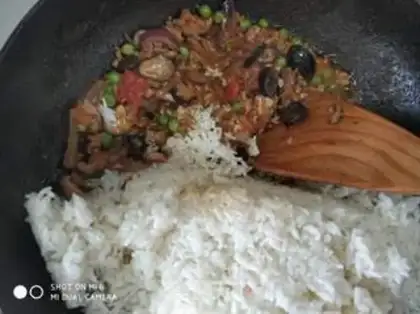 Make Cheese rice step 5