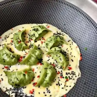 Make Eggs and dumplings step 40