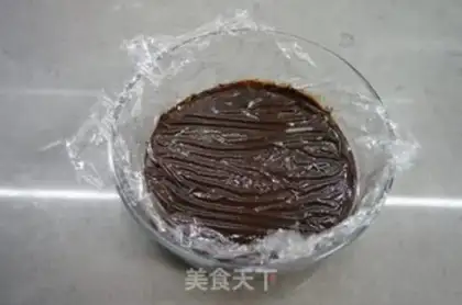 Make Chocolate sauce with chestnut cake step 16