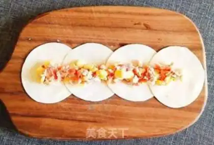 Make Roses holding eggs and dumplings step 2