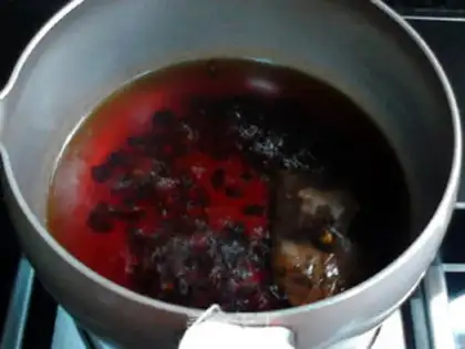 Make Milk powdered barley tea step 2