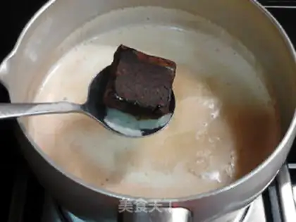 Make Milk powdered barley tea step 7
