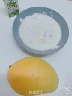 Make Mango Snowmen step 0
