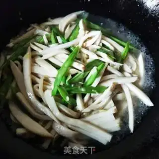Make Quail bean fried abalone mushroom step 5