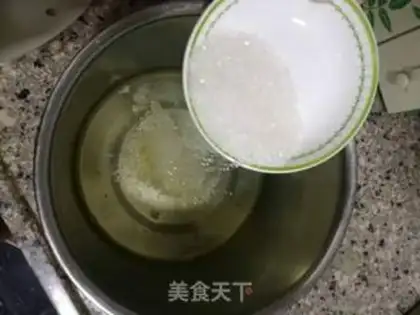 Make Black sesame ricin cake step 5