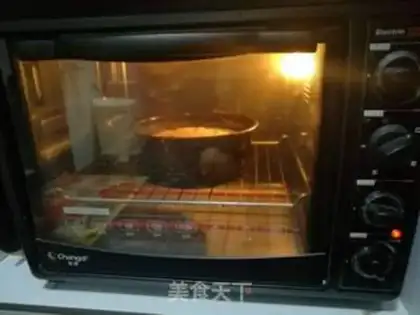 Make Black sesame ricin cake step 9