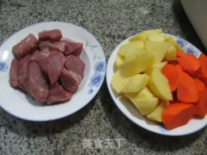 Make Carrot potatoes on the rib step 0
