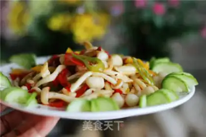 Make # Piggy peppers and puff mushrooms # step 6