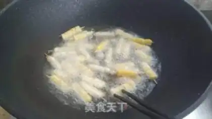 Make Gold corn string step 5
