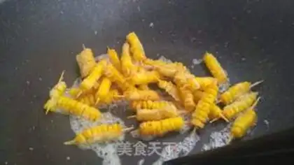 Make Gold corn string step 8