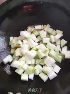 Make Shrimp-skin-burning melon step 1