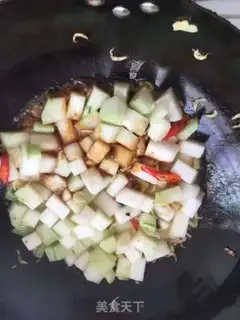 Make Shrimp-skin-burning melon step 3