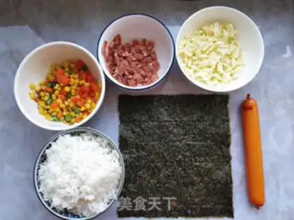 Make Sushi pizza step 0