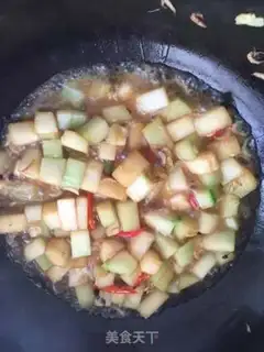 Make Shrimp-skin-burning melon step 4