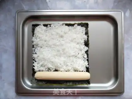 Make Sushi pizza step 1