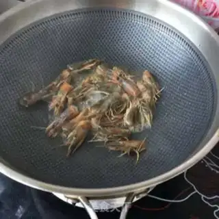Make Shrimp head is fried with handmeat step 6